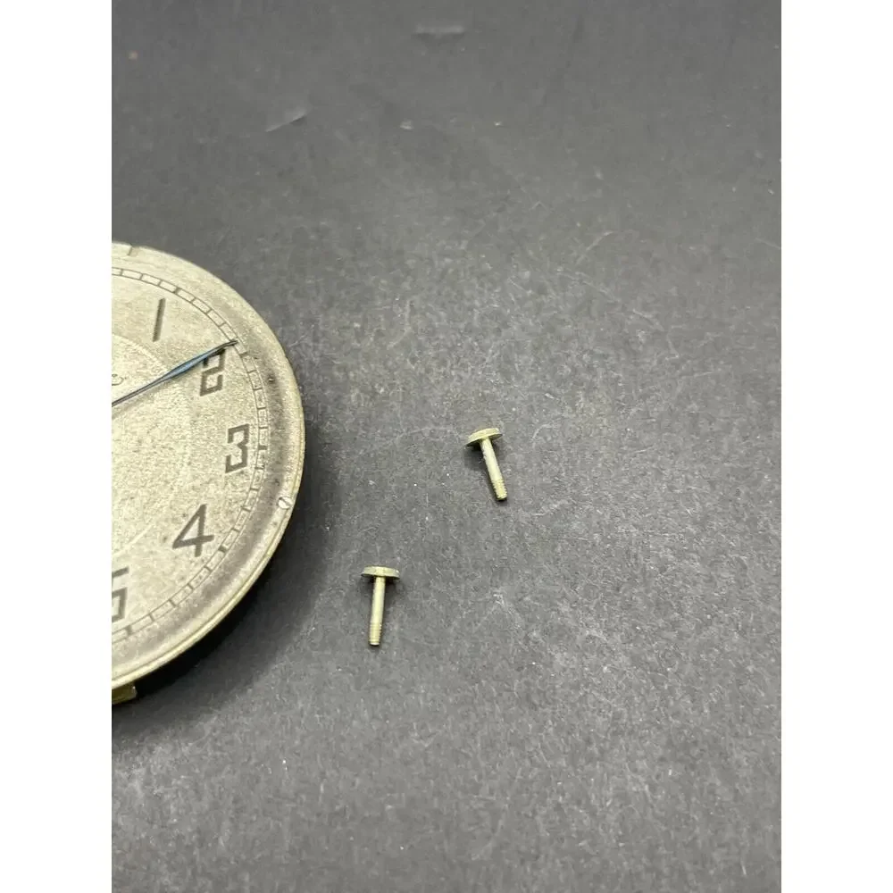Baltic Swiss Pocket Watch Movement White Dial No Jewels For Parts/Repair